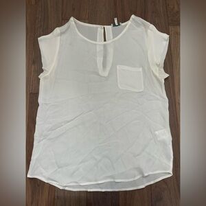 Joie Cream Sleeveless Blouse